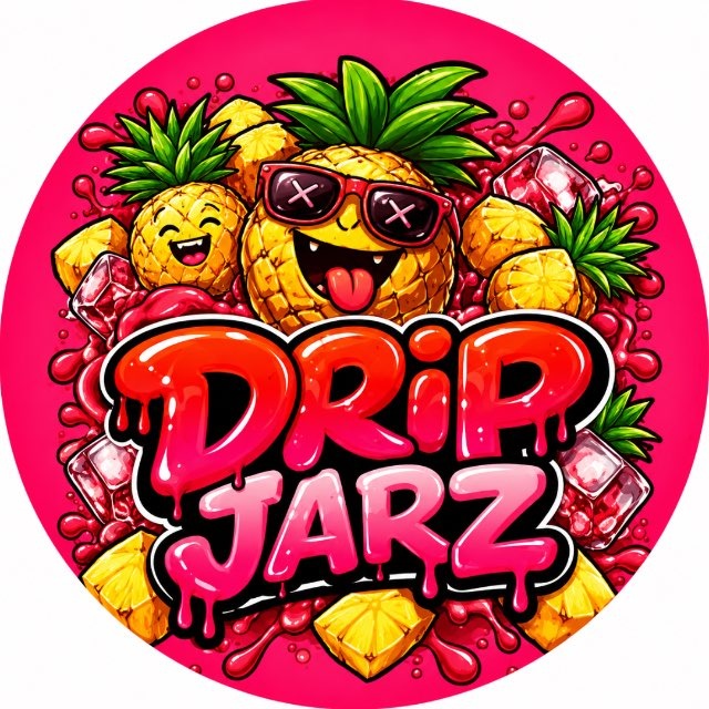 DripJarz — pineapple Kool-Aid meme coin logo